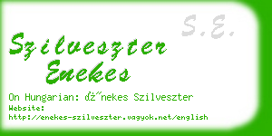 szilveszter enekes business card